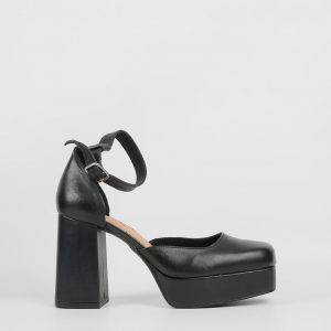 Zapato Tacón Plataforma Mustang 7252798 Negro