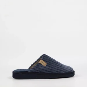 Zapatilla de Casa Cabrera 2899 Pana Azul