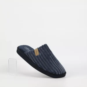 Zapatilla de Casa Cabrera 2899 Pana Azul