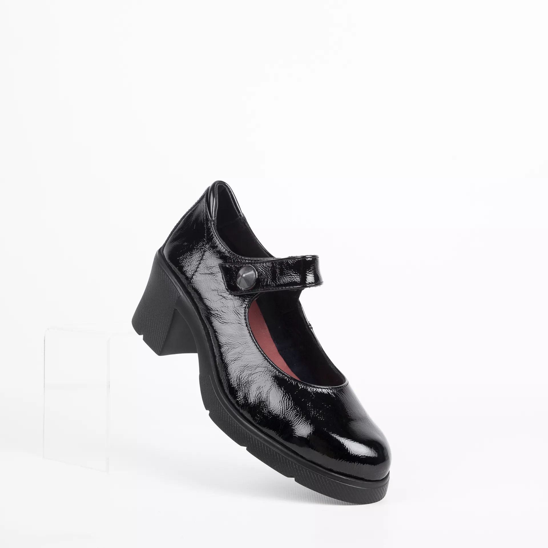 Zapato Confort 24Horas 26280 Charol Negro - Imagen 2
