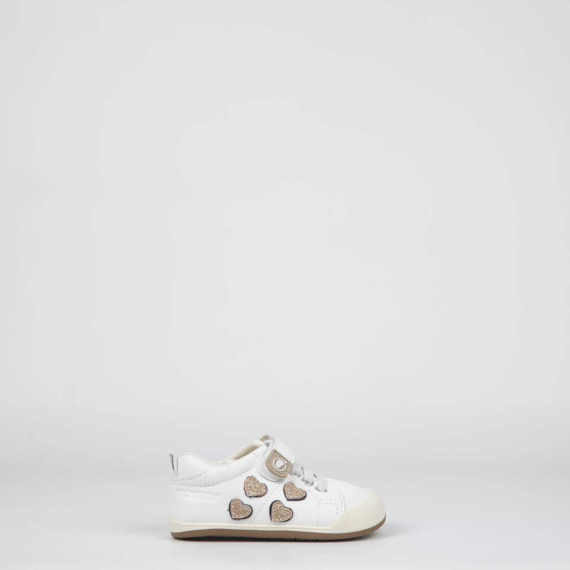 Zapatilla Kids Coguitos Respetuosos 010 Blanco Corazones