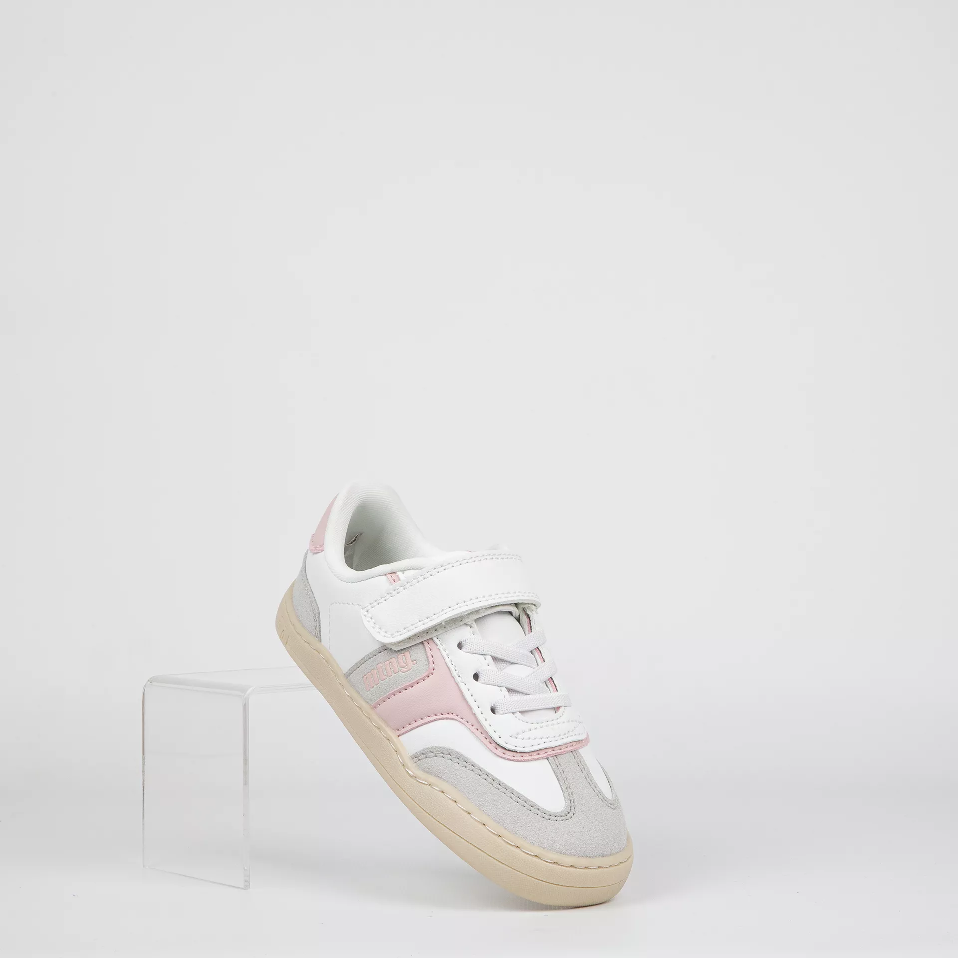 Deportivo Kids Mustang Barefoot 942 Blanco Rosa - Imagen 2