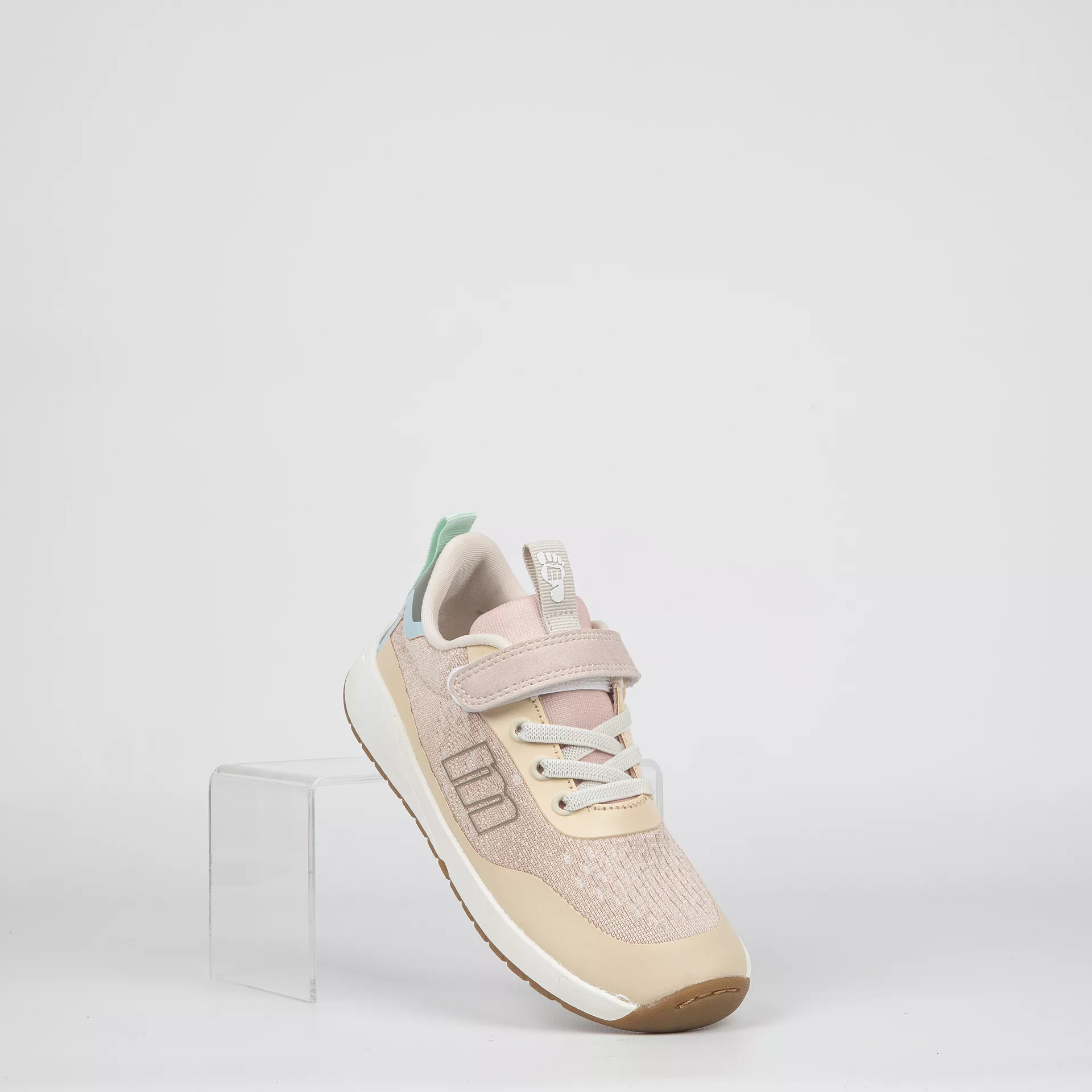 Deportivo Kids Mustang Barefoot 045 Beige Rosa - Imagen 2