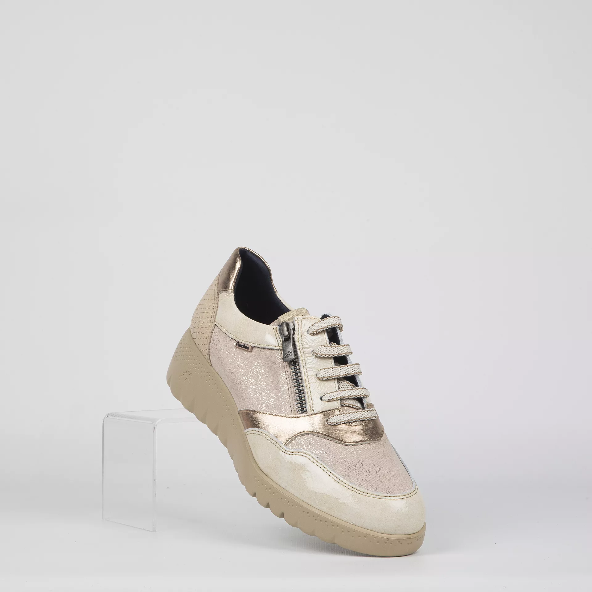 Deportivos Fluchos Confort 2348 Beige - Imagen 2