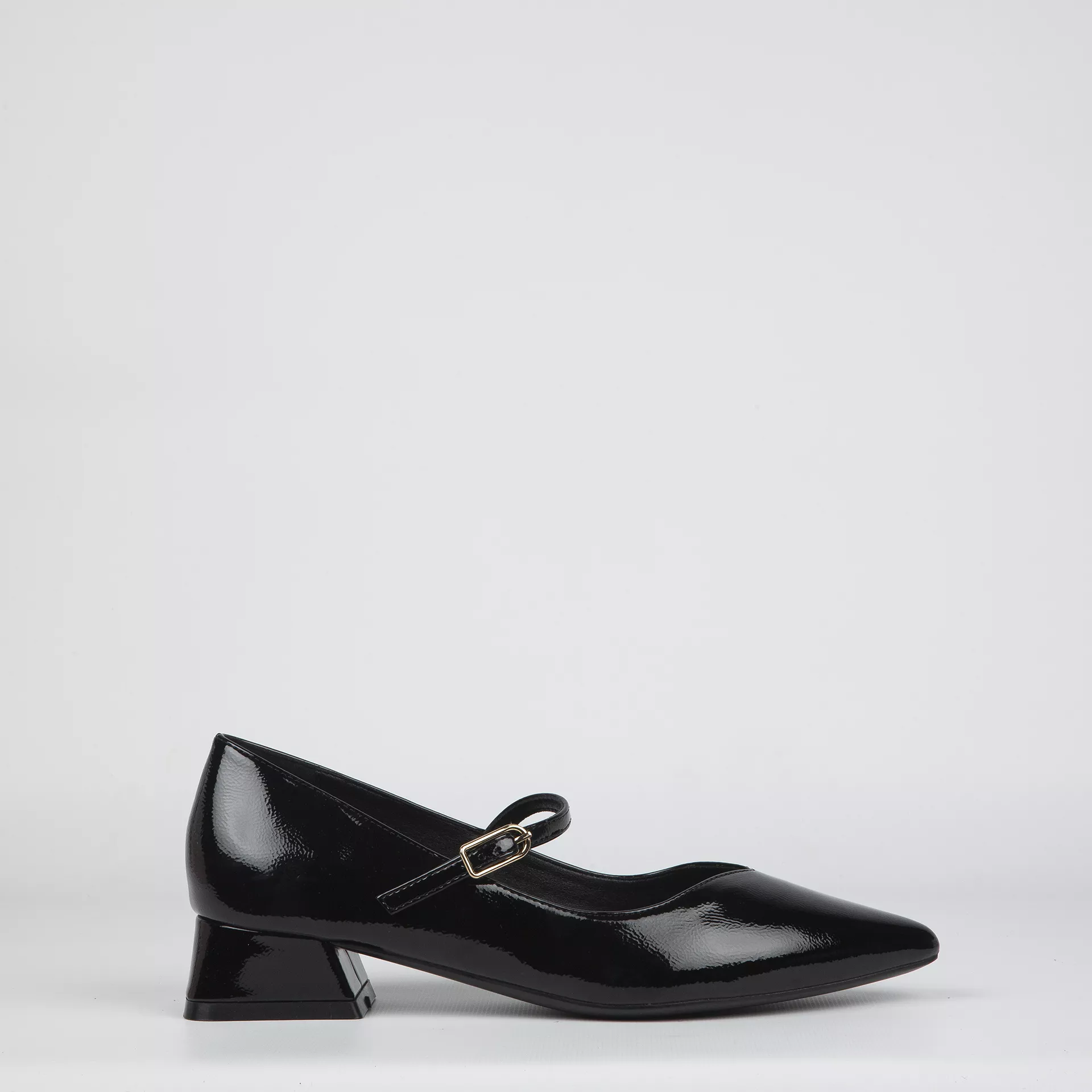 Zapato Tacón Bajo Gioseppo WISHAW Charol Negro