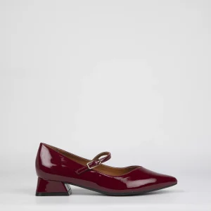 Zapato Tacón Bajo Gioseppo WISHAW Charol Granate