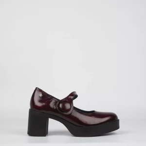 Zapato Tacón Confort Fluchos 588 Granate