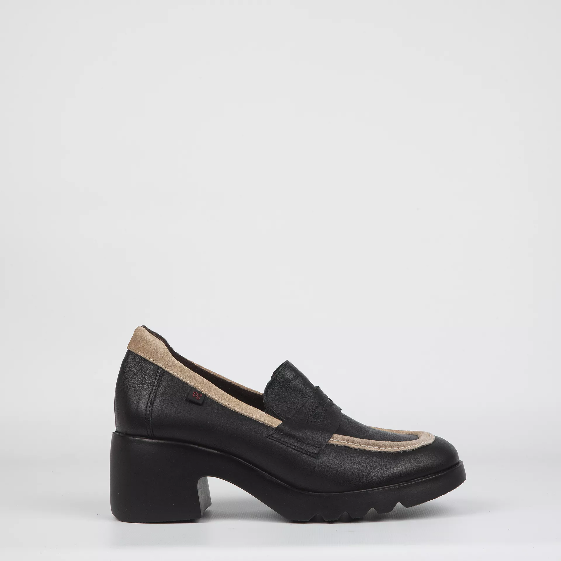 Zapato Tacón Confort Pepe Saenz 227 Negro