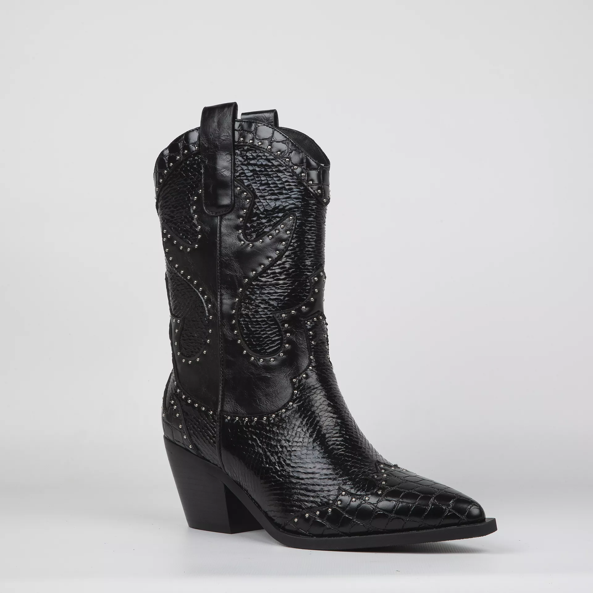 Bota Campera Noa Harmon 9772 Tachuelas Negro - Imagen 2