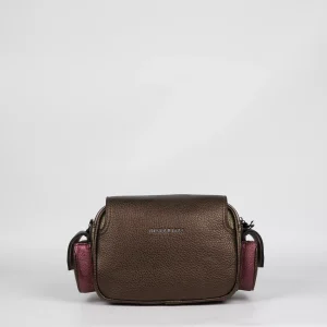 Bolso Hispanitas Bronce Burdeos Hebillas
