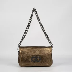 Bolso Caramelo 50999 Metalizado Bronce