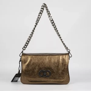 Bolso Caramelo 50998 Metalizado Bronce