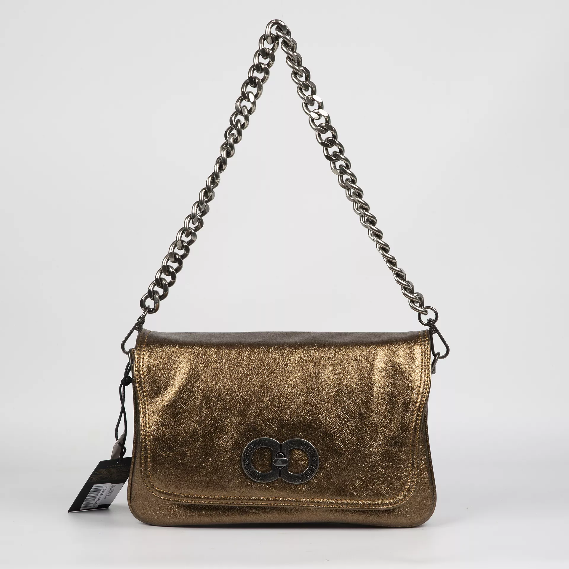 Bolso Caramelo 50998 Metalizado Bronce