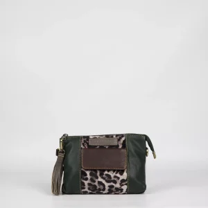 Bolso Caramelo 51033 Animal Print Verde