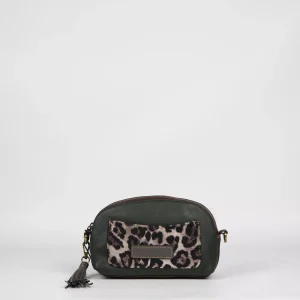Bolso Caramelo 51035 Animal Print Verde
