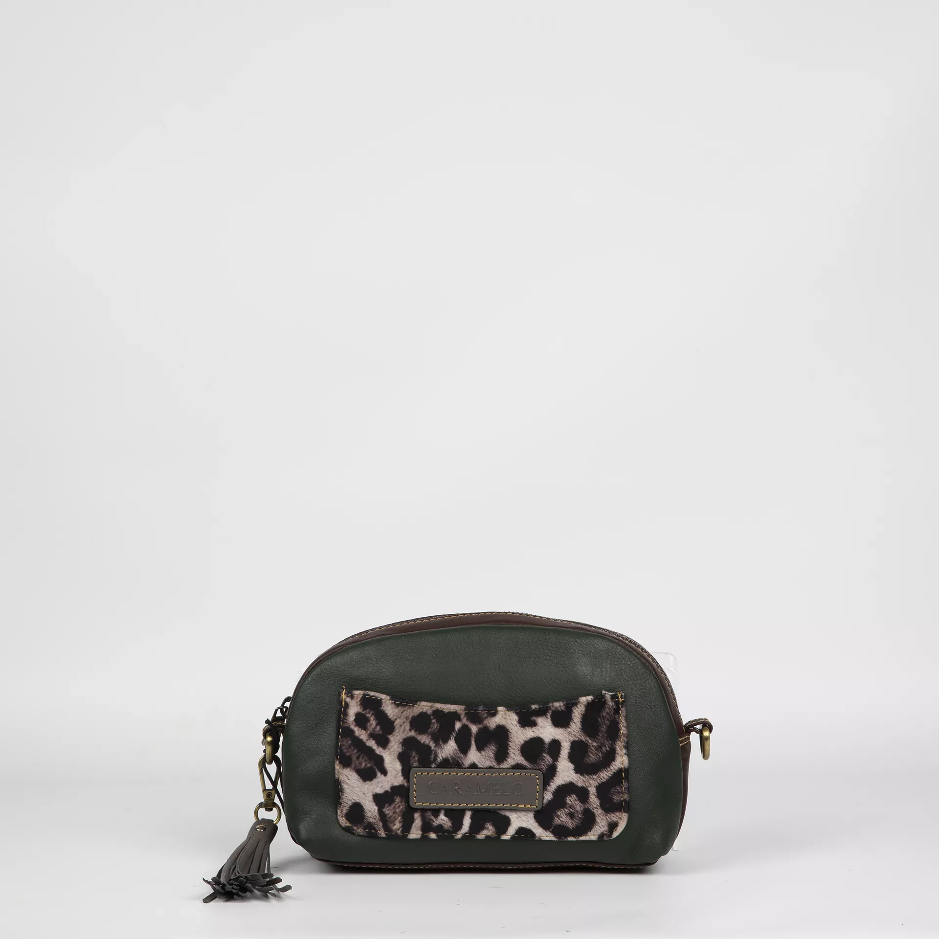 Bolso Caramelo 51035 Animal Print Verde
